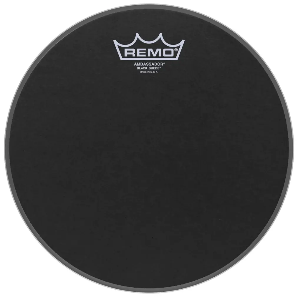 Remo 10" Ambassador Black Suede