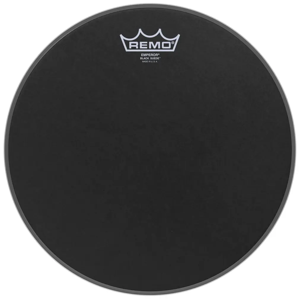 Remo 12" Emperor Black Suede