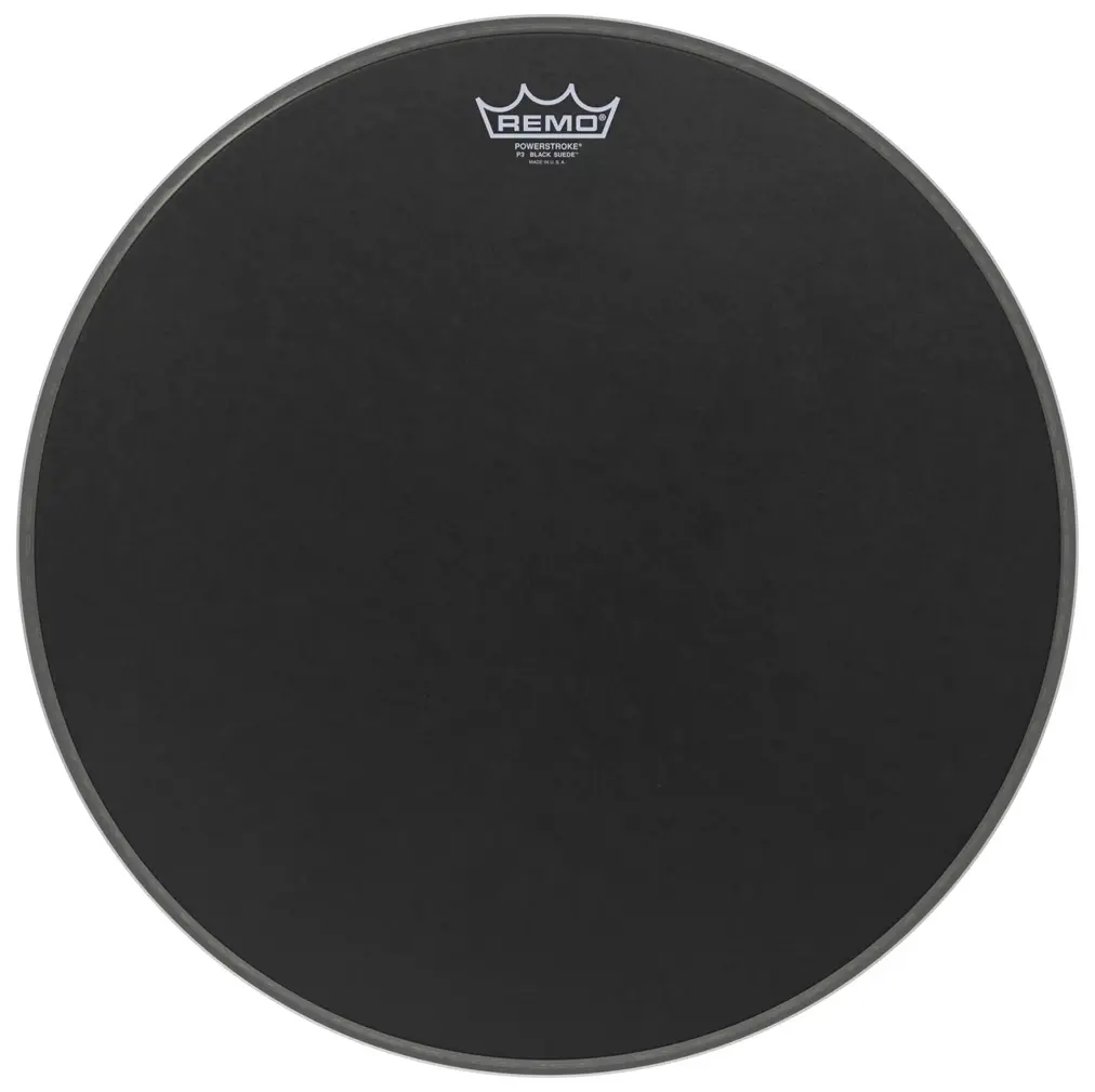 Remo 18" Powerstroke 3 Black Suede
