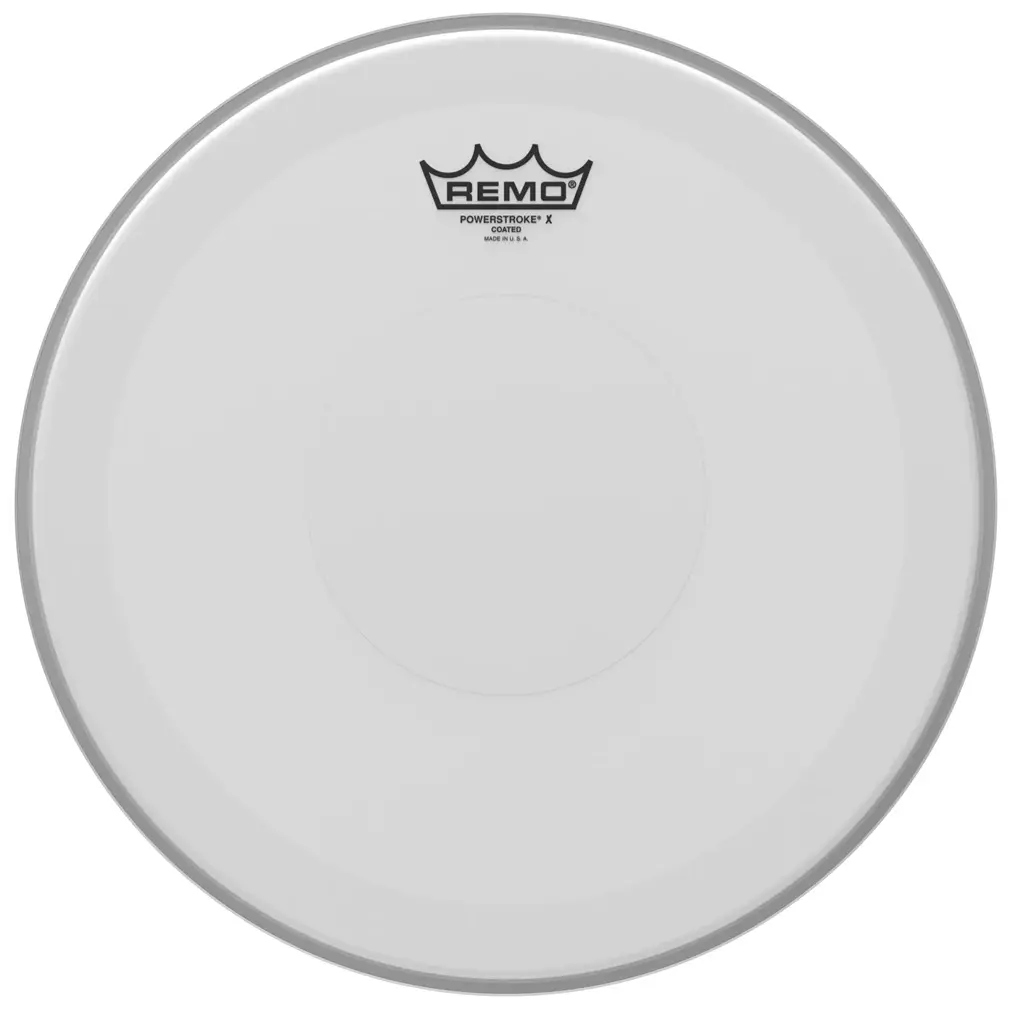 Remo 13" Powerstroke X Coated With Clear Dot