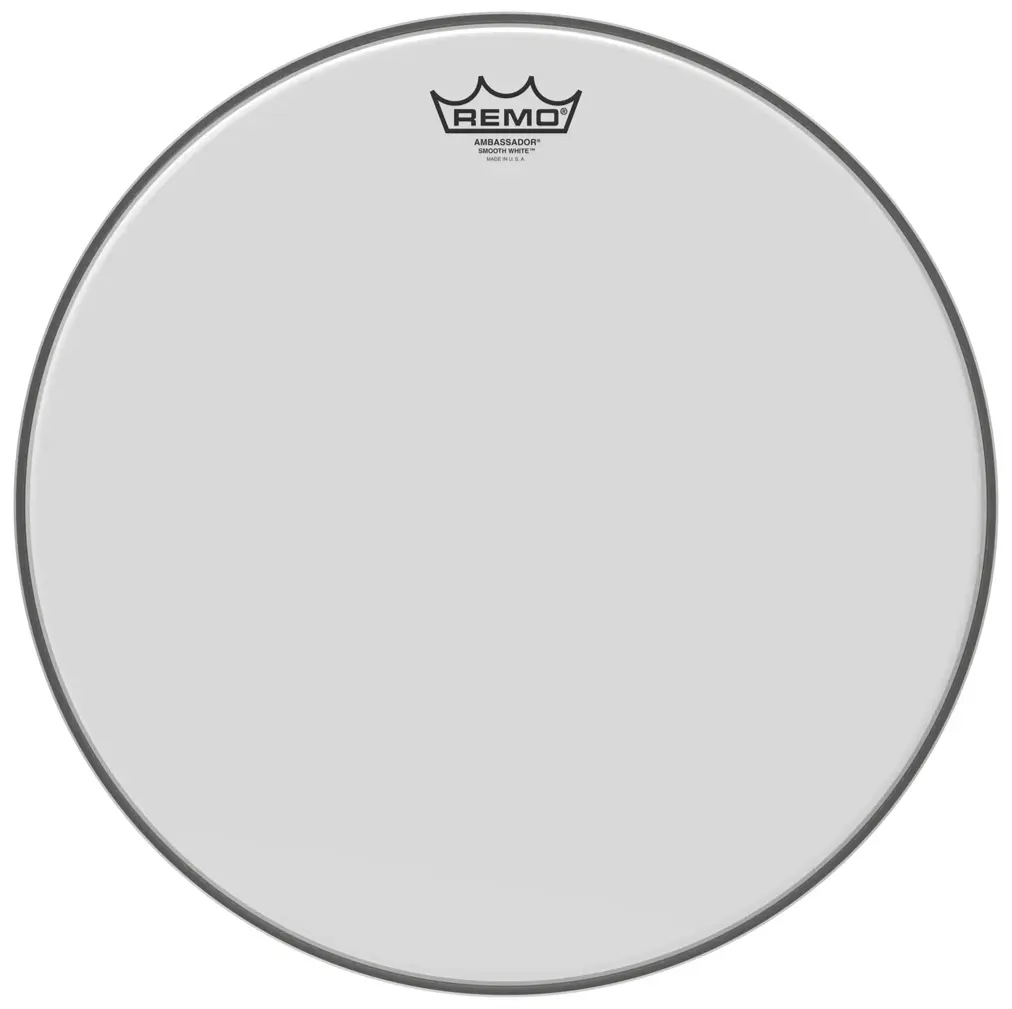 Remo 16" Ambassador Smooth White