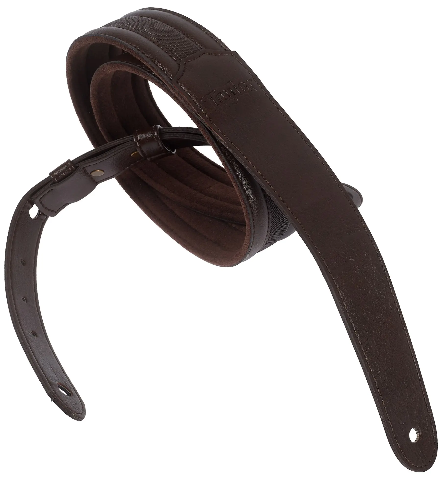 Taylor Taylor Slim Vegan Leather Strap Chocolate Brown