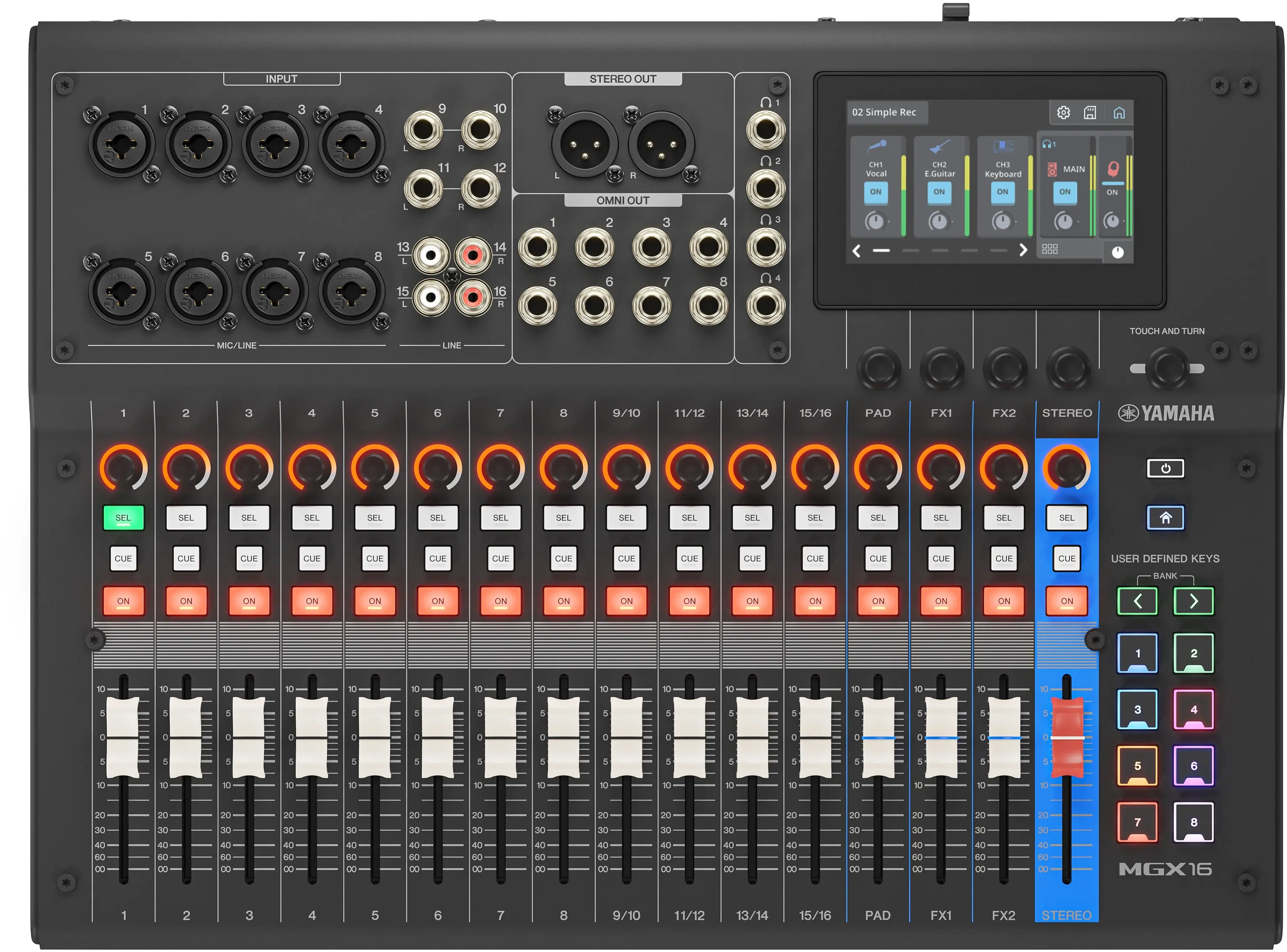 Yamaha MGX16 BK