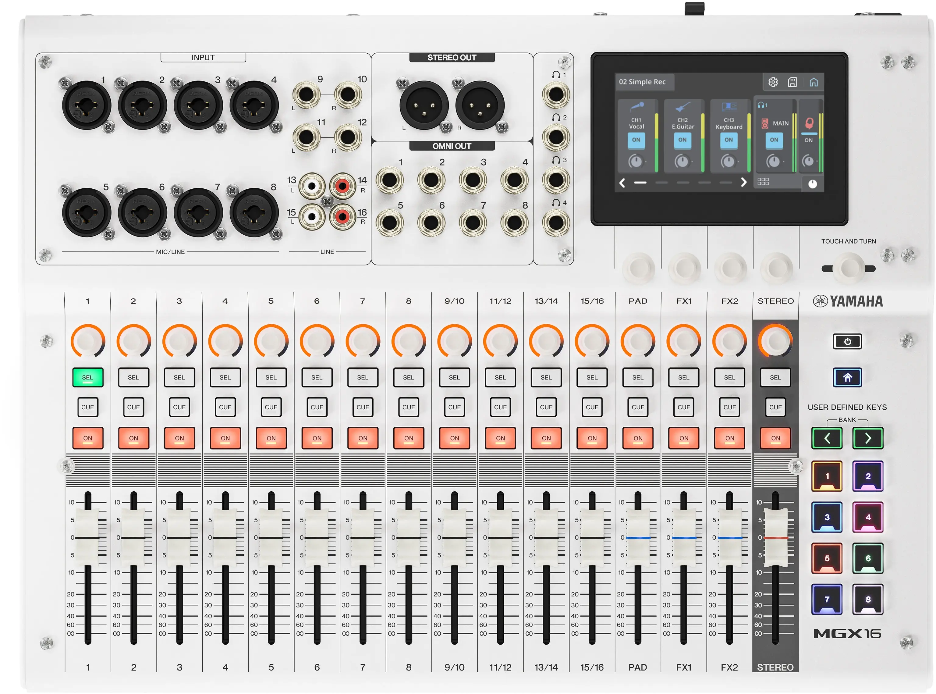 Yamaha MGX16 WH