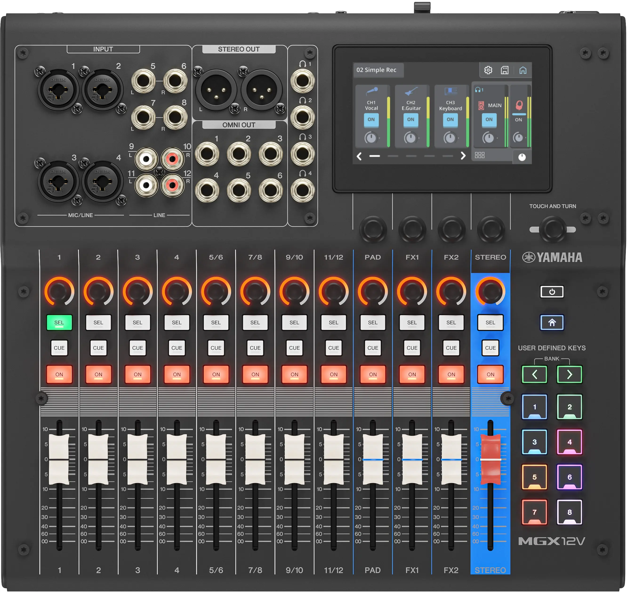 Yamaha MGX12V BK