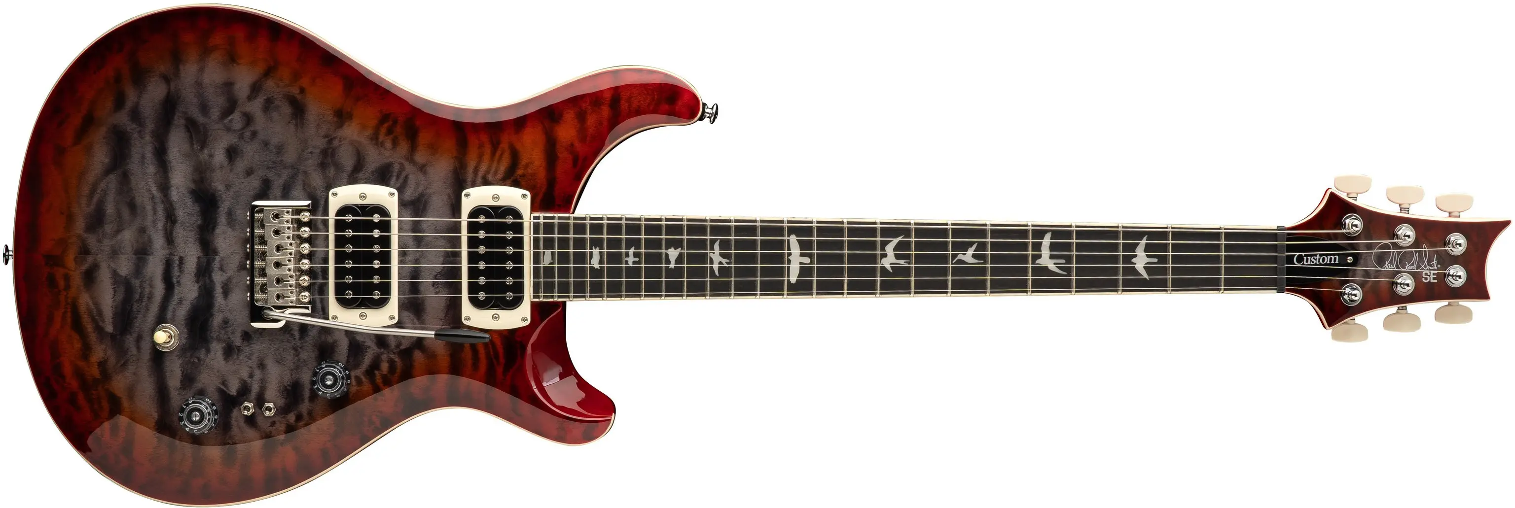 PRS SE Custom 24-08 QP Charcoal Cherry Burst 2026