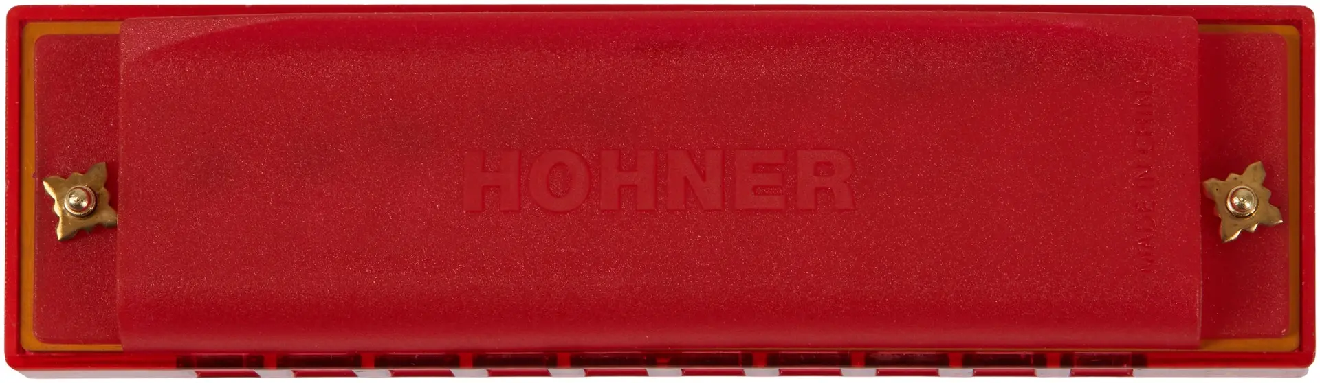 Hohner Translucent Harp C, red, hardcase