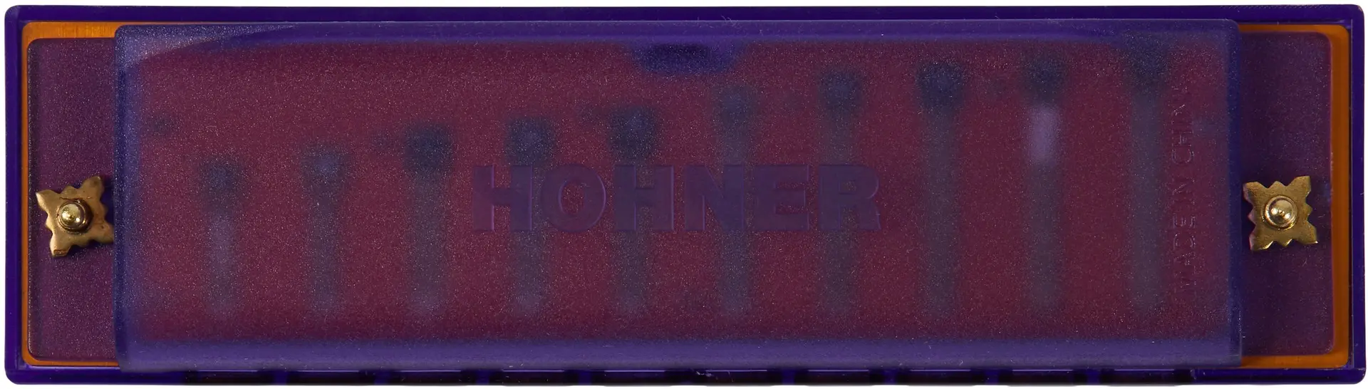 Hohner Translucent Harp C, purple, hardcase