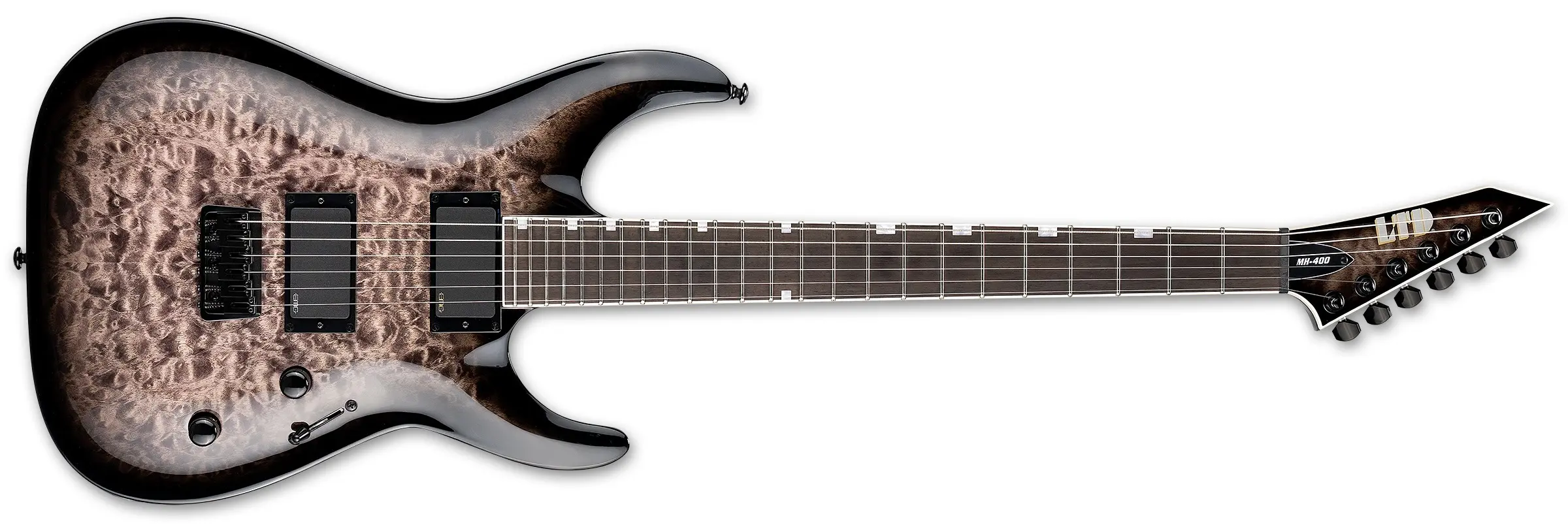 ESP LTD MH-400HT QM See Thru Black Sunburst