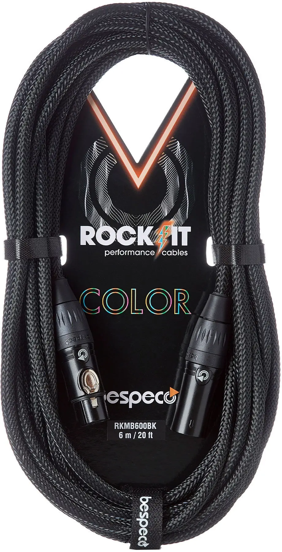 Bespeco Rockit Color Black 3m XLR
