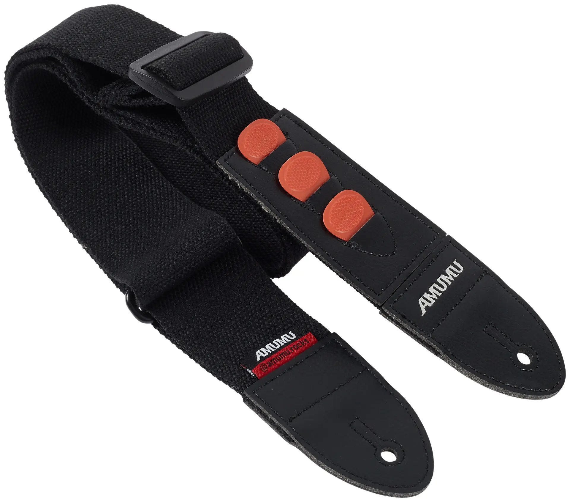Amumu Soft Cotton Pickholder Strap Black