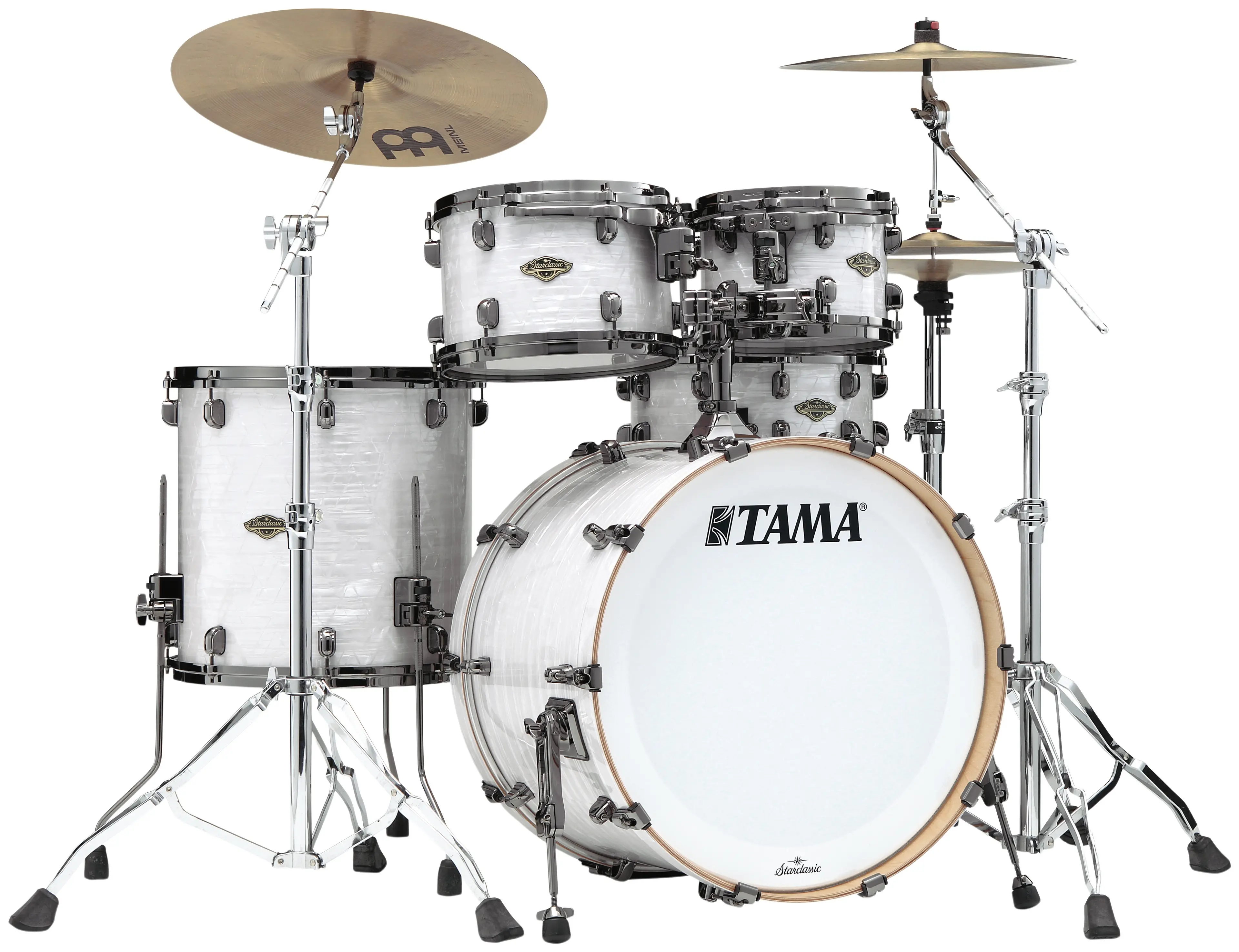 Tama Starclassic Walnut/Birch 4pcs White Pearl/Black Nickel HW Rock Se