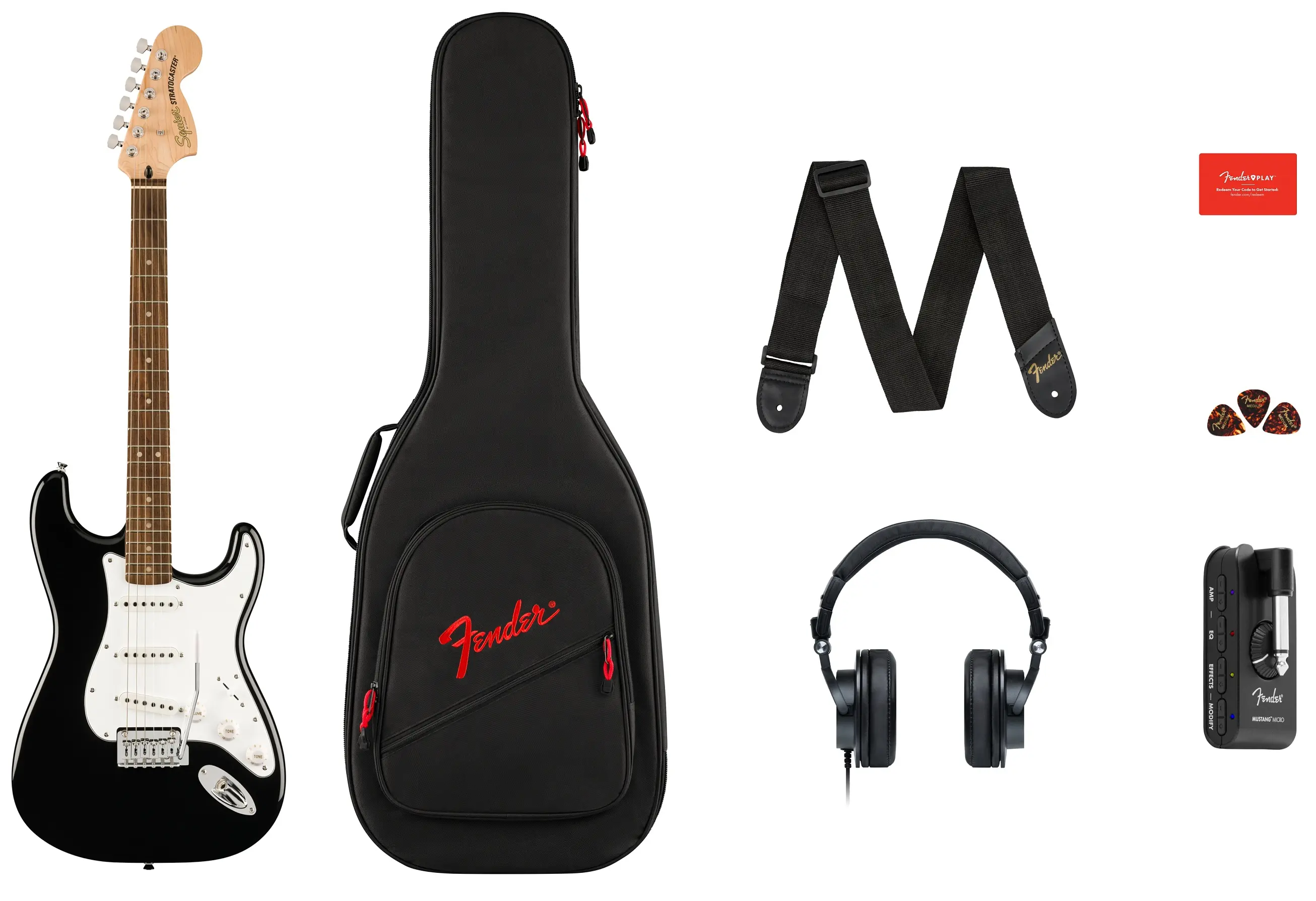 Fender Squier Affinity Stratocaster Micro Pack BK