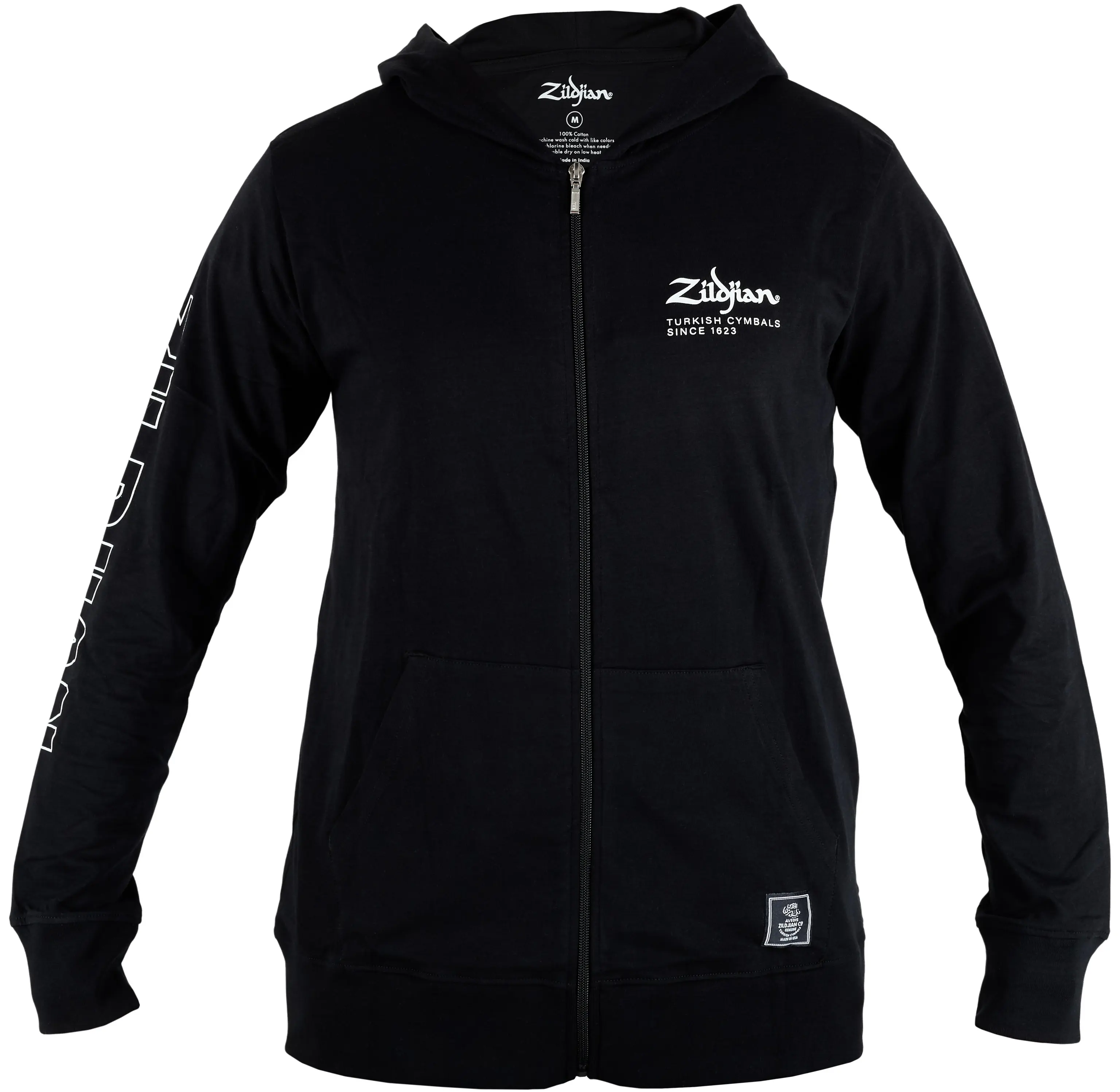 Zildjian Lightweight Zip Hoodie Black Medium