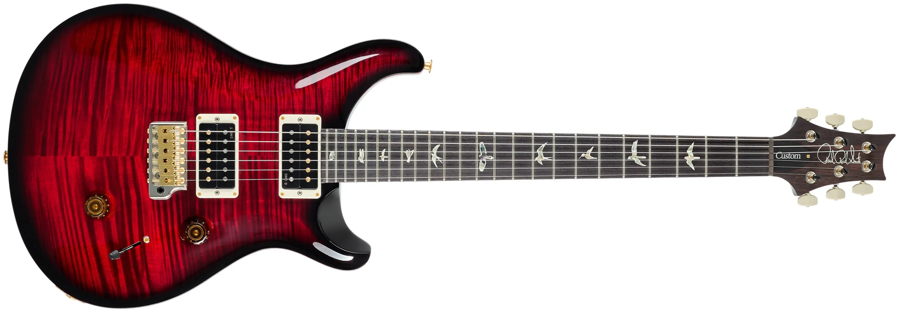 PRS Custom 24 10 Top Fire Smokeburst