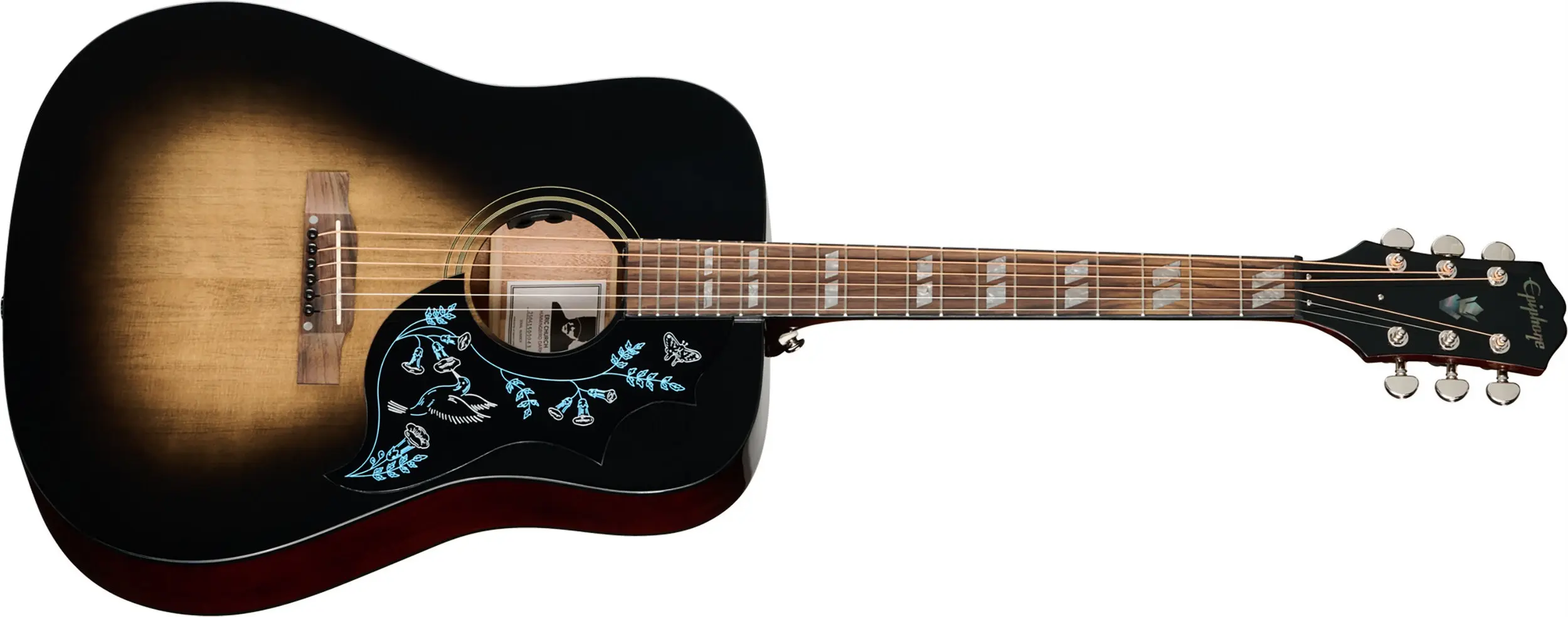 Epiphone Eric Church Hummingbird Dark Studio Cobra Burst