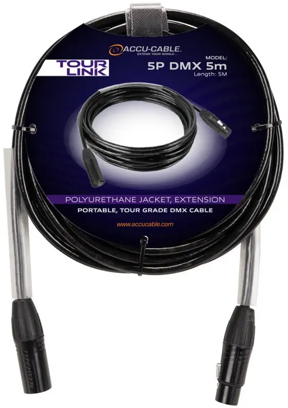 Accu cable Tour Link 5P DMX 5m