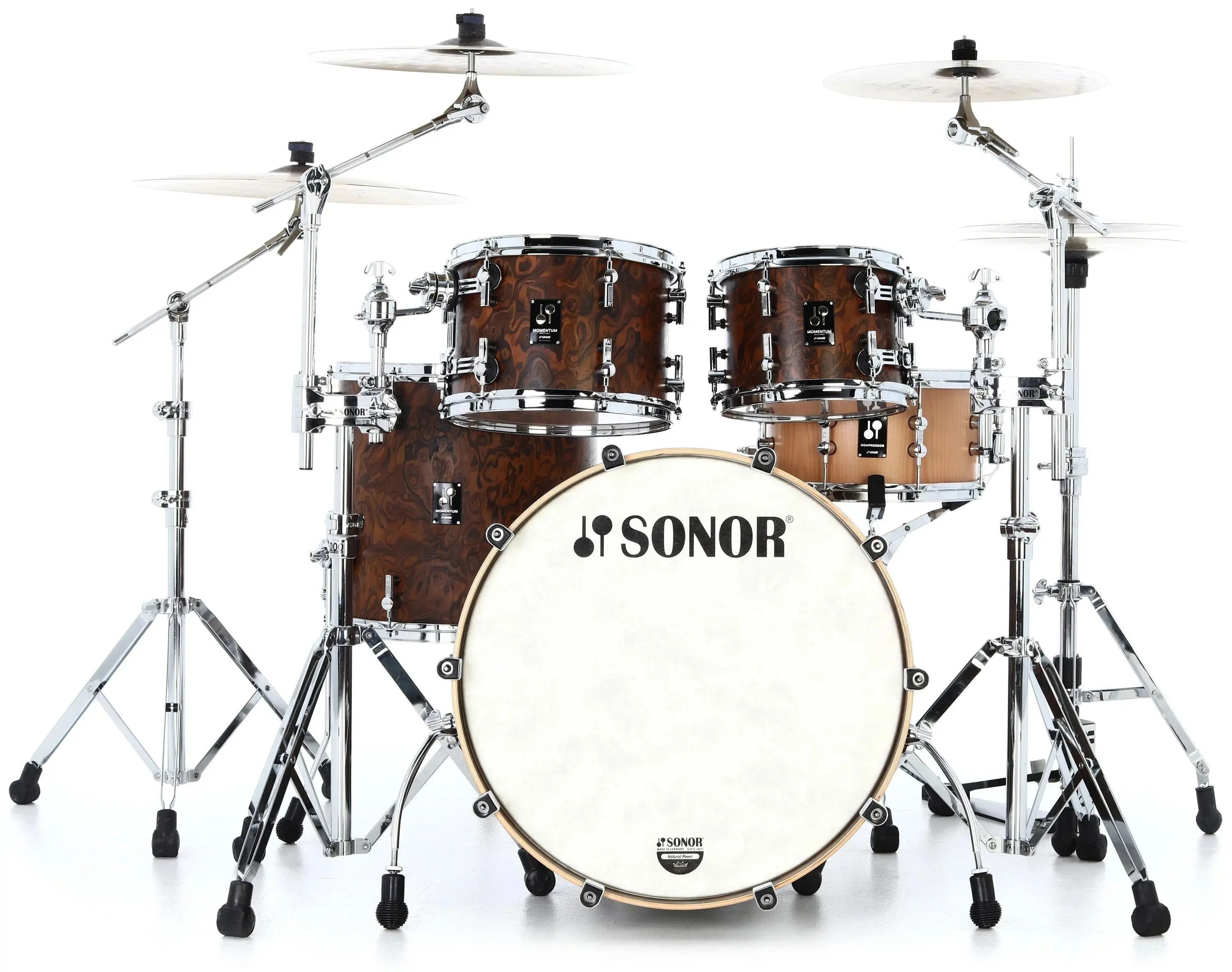 Sonor Momentum Birch 22" 4pc Shell Set California Burl