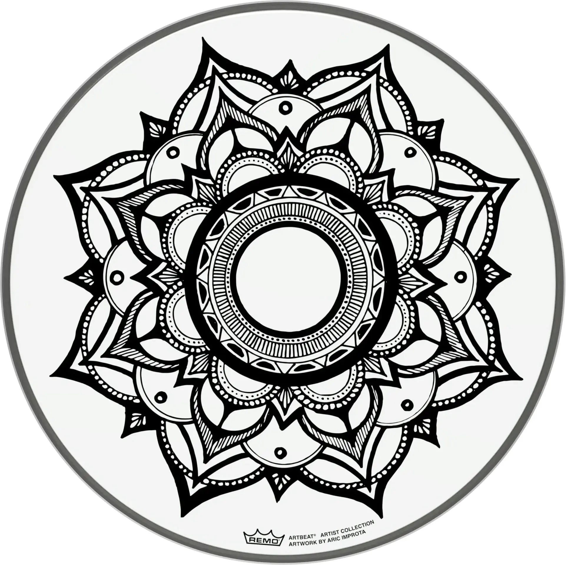 Remo 12" ARTBEAT Artist Collection Drumhead Aric Improta Sleep Lotus