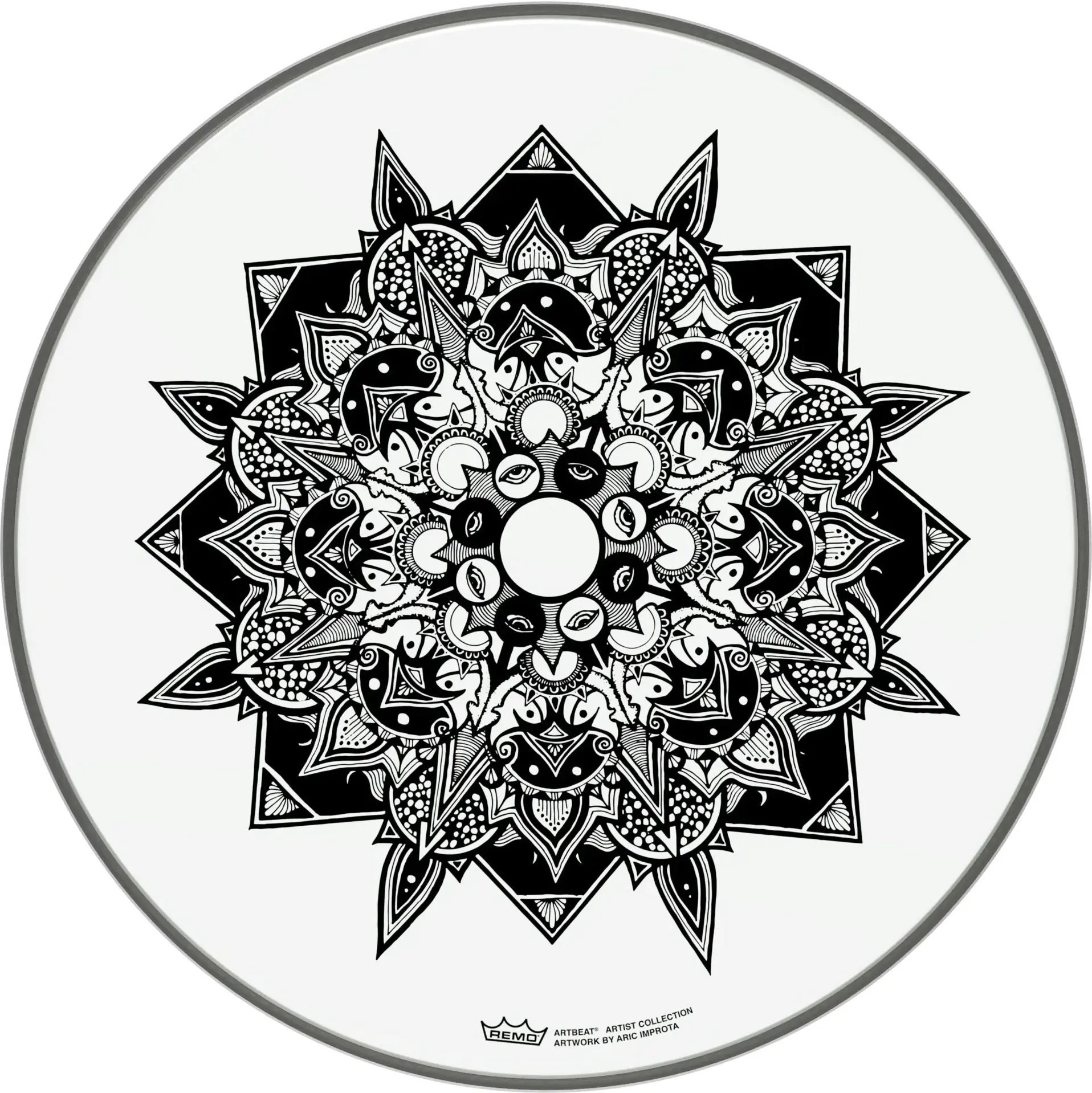 Remo 16" ARTBEAT Artist Collection Drumhead Aric Improta Disillusion