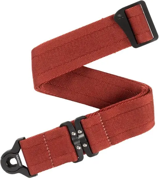 D'Addario Auto Lock Swivel Strap Blood Red