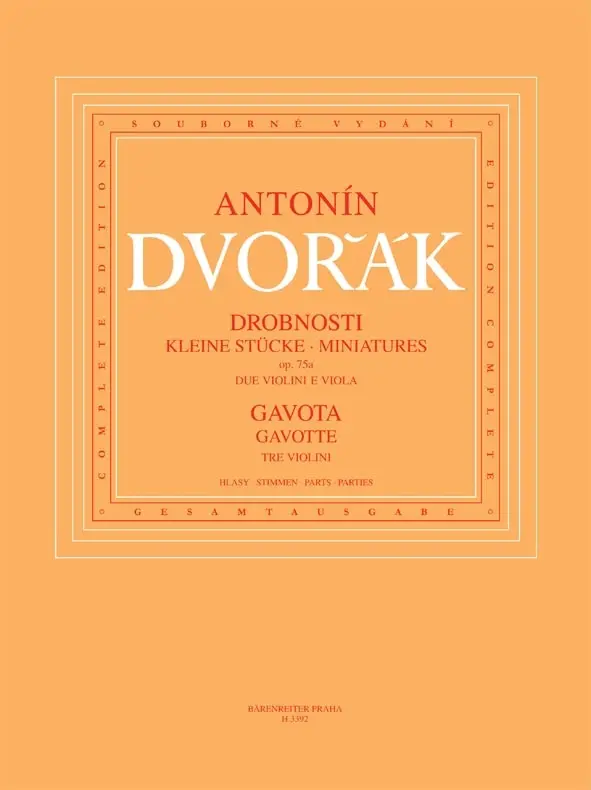 KN Drobnosti op. 75A / Gavota pro troje housle B 164