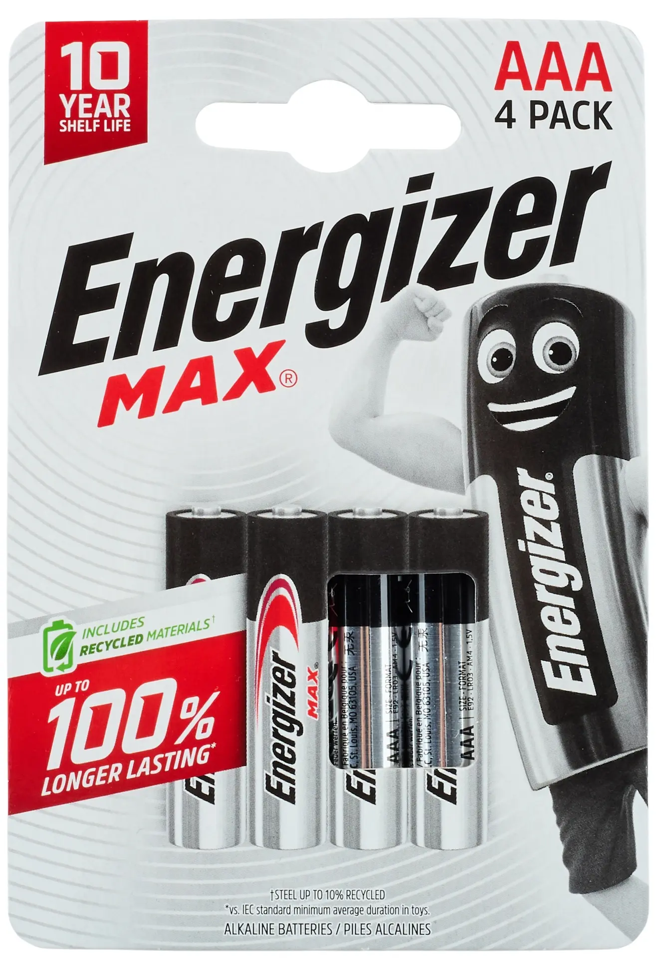 Energizer Max LRO3 AAA 4ks mikrotužková bat.