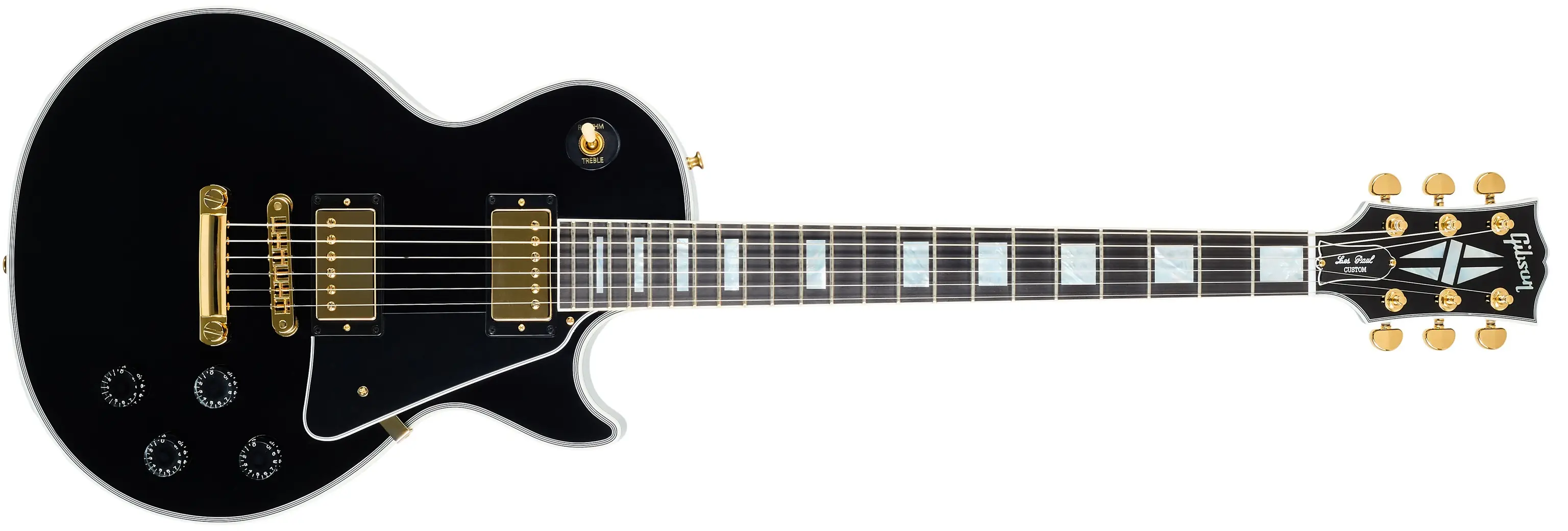 Gibson Custom Les Paul Custom Long Scale Ebony #CS601086