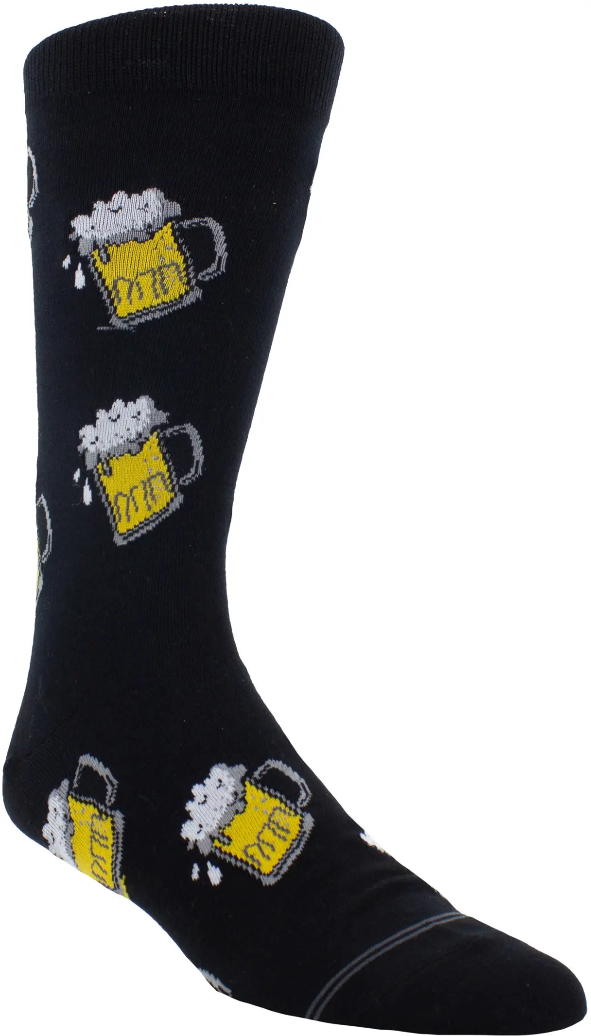 Perri's Leathers Novelty Beer Crew Black One Size Men