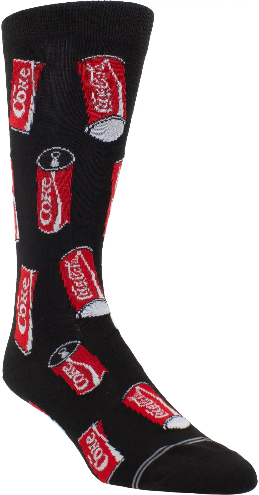 Perri's Leathers Enjoy Coke Cans All Over Crew Sock 001 One Size Men