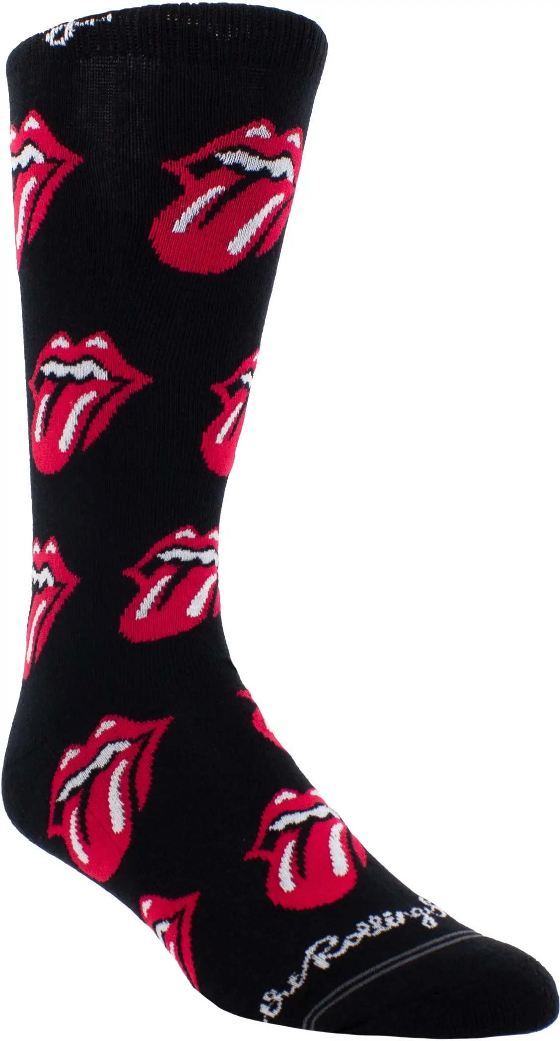 Perri's Leathers The Rolling Stones Allover Red Tongues Crew 001 One
