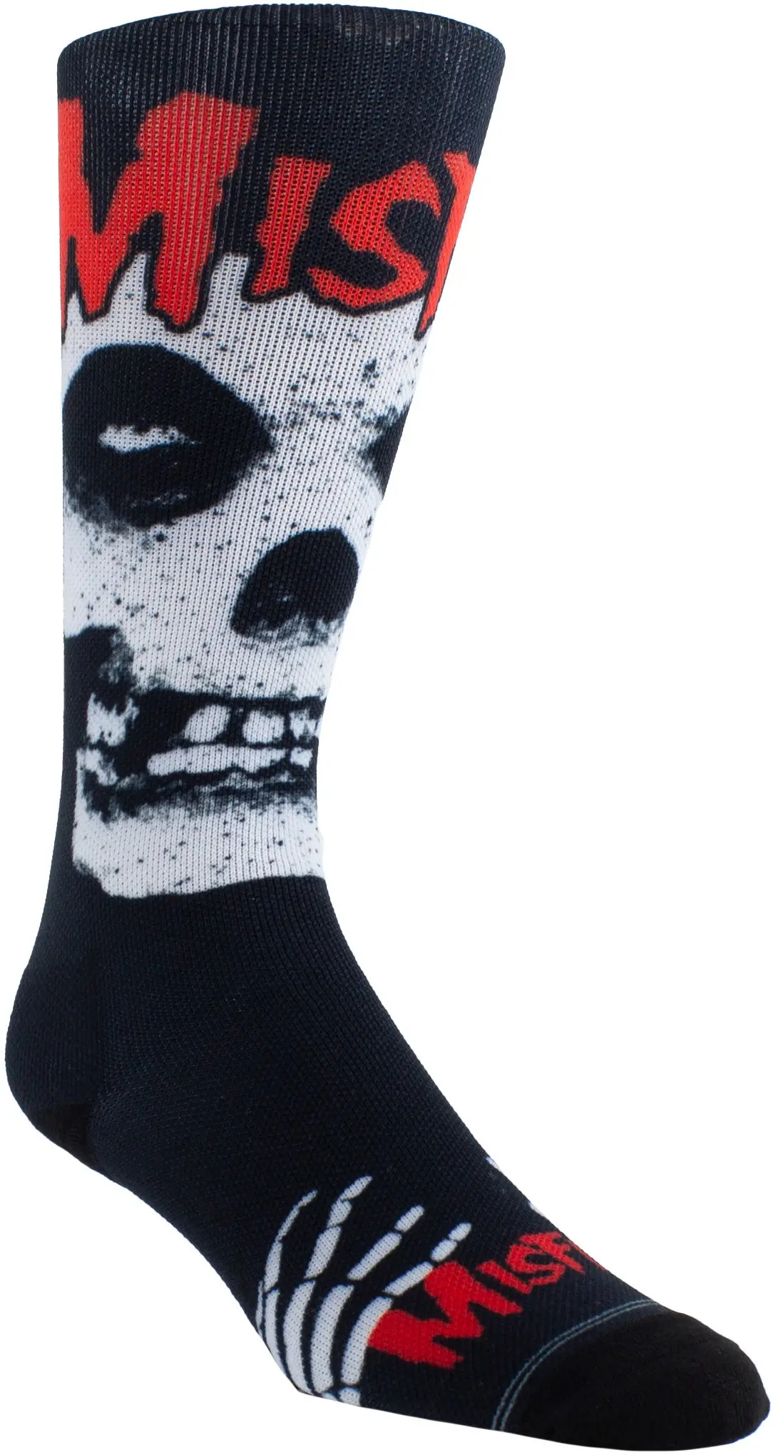 Perri's Leathers Misfits Skull Black Dye Sub Sock 001 One Size Men