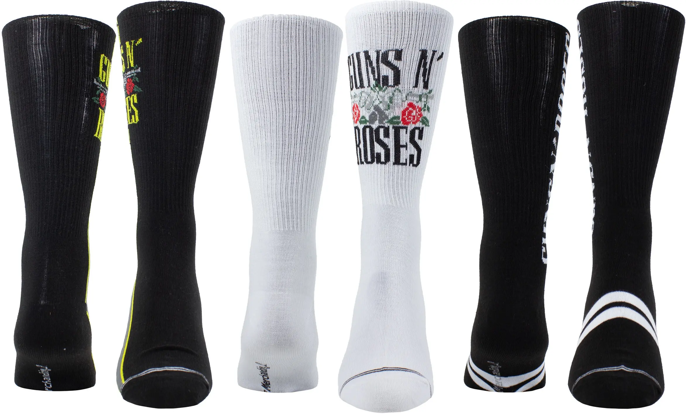 Perri's Leathers Guns N Roses Guitar Tin Socks 3 Pack Set 019 One Size