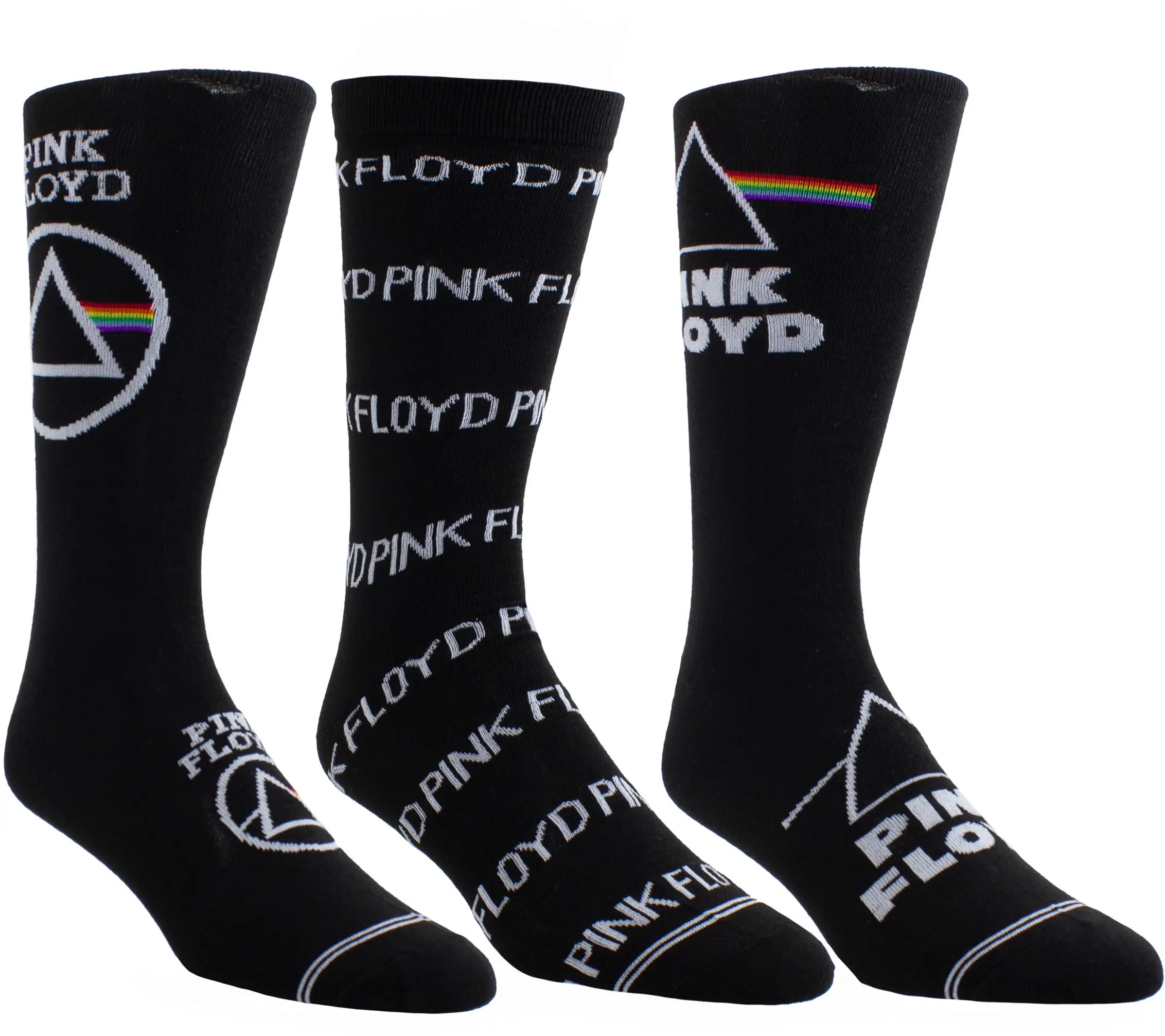 Perri's Leathers Pink Floyd Guitar Tin Socks 3 Pack Set 001 One Size M