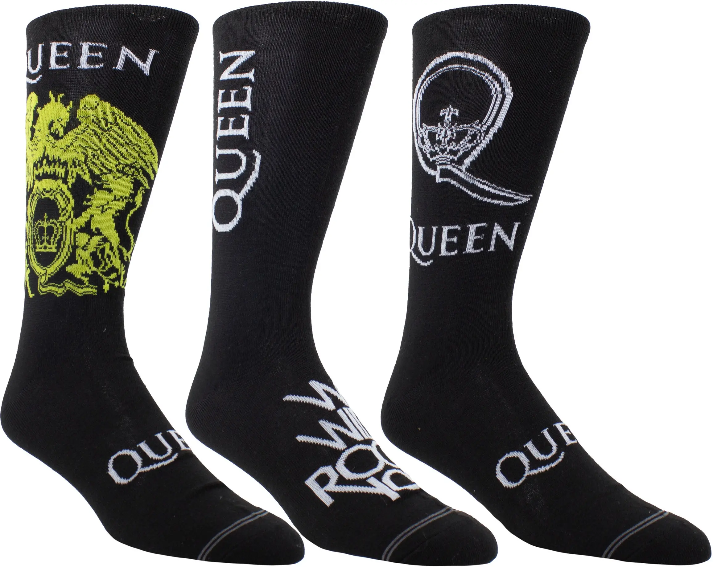 Perri's Leathers Queen 3 Pack Socks Guitar Tin 001 One Size Men