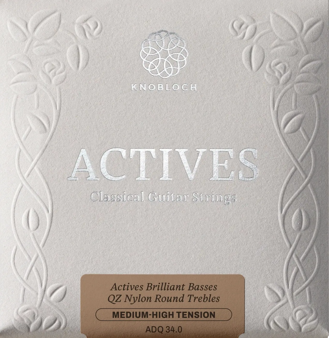 Knobloch ACTIVES Double Silver QZ Nylon Medium-High Tension 34.0