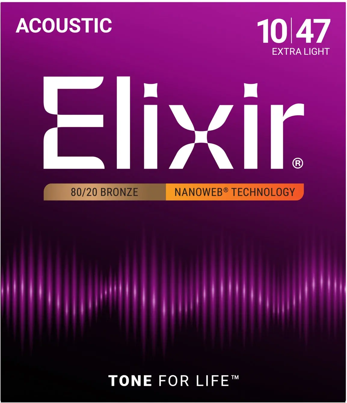 Elixir Nanoweb 80/20 Bronze Extra Light