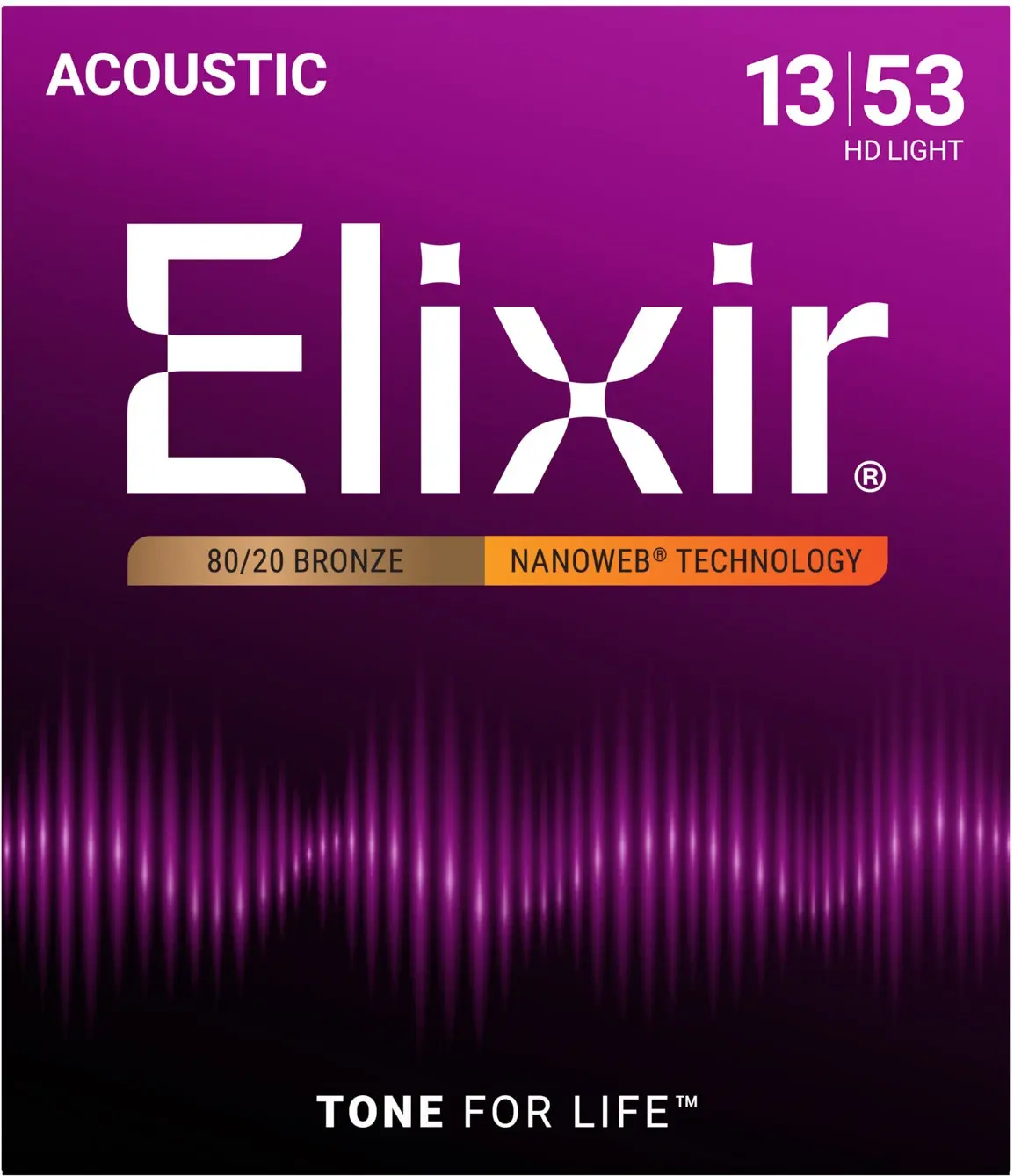 Elixir Nanoweb 80/20 Bronze HD Light