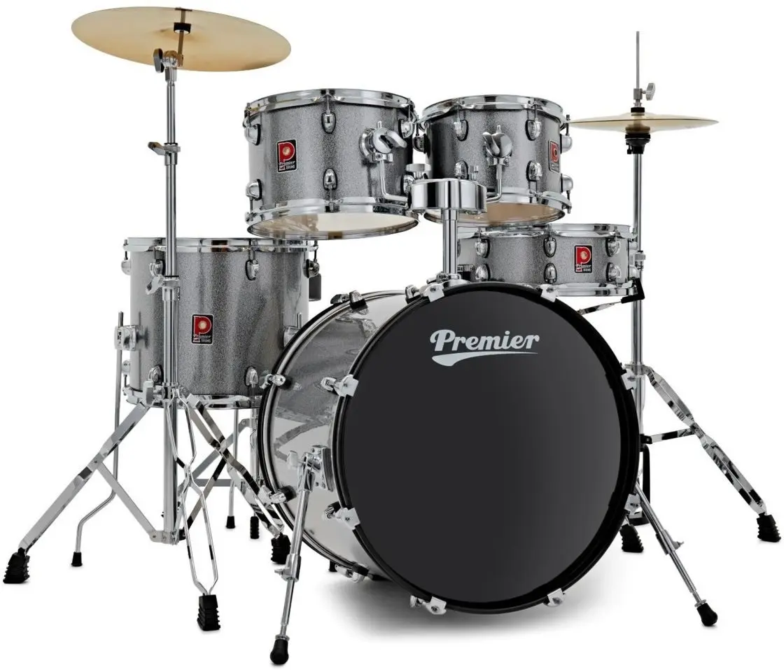 Premier Revolution 20" 5pc Drum Kit Gunmetal Sparkle