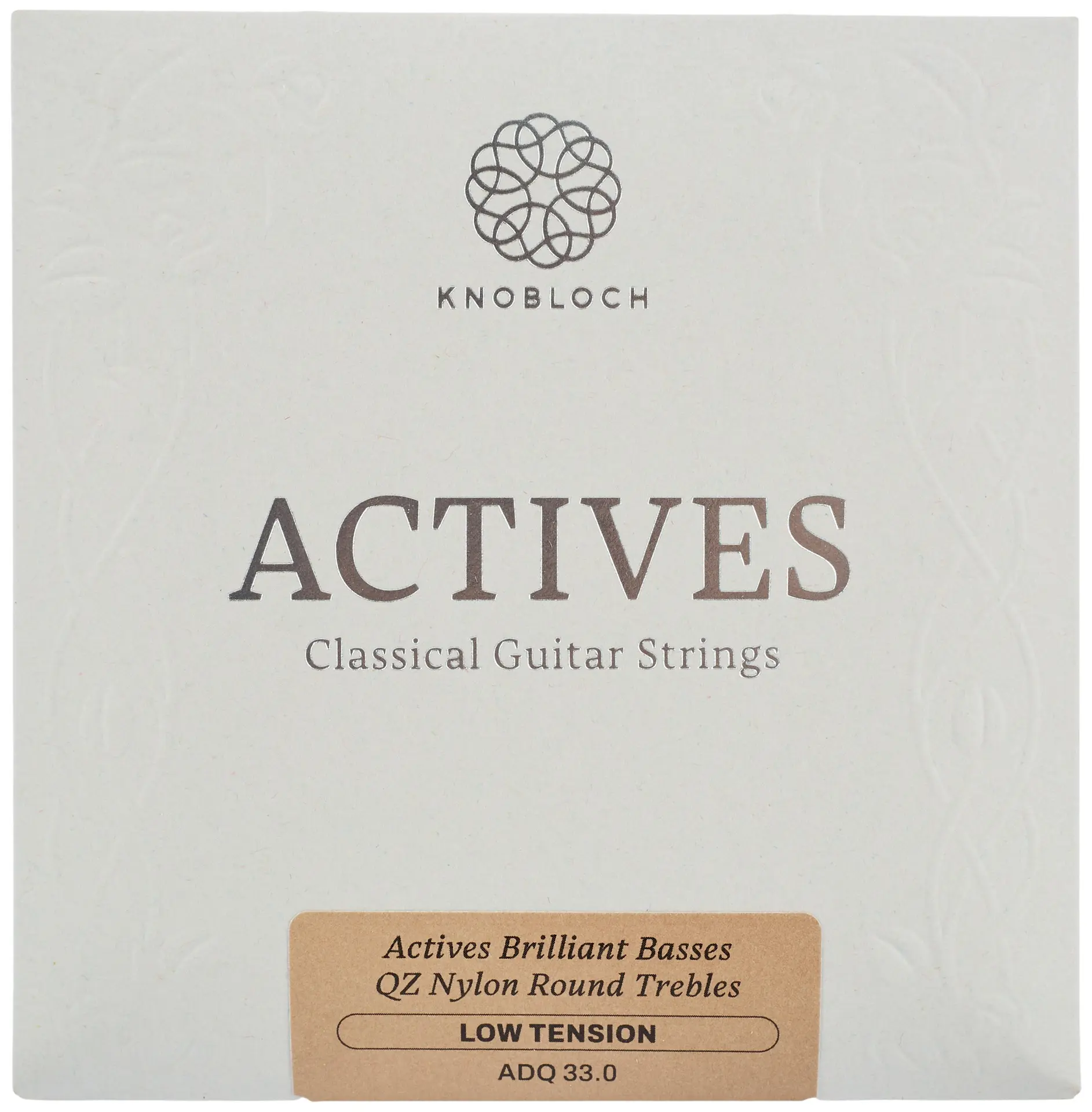 Knobloch ACTIVES Double Silver QZ Nylon Medium-Low Tension 33.0