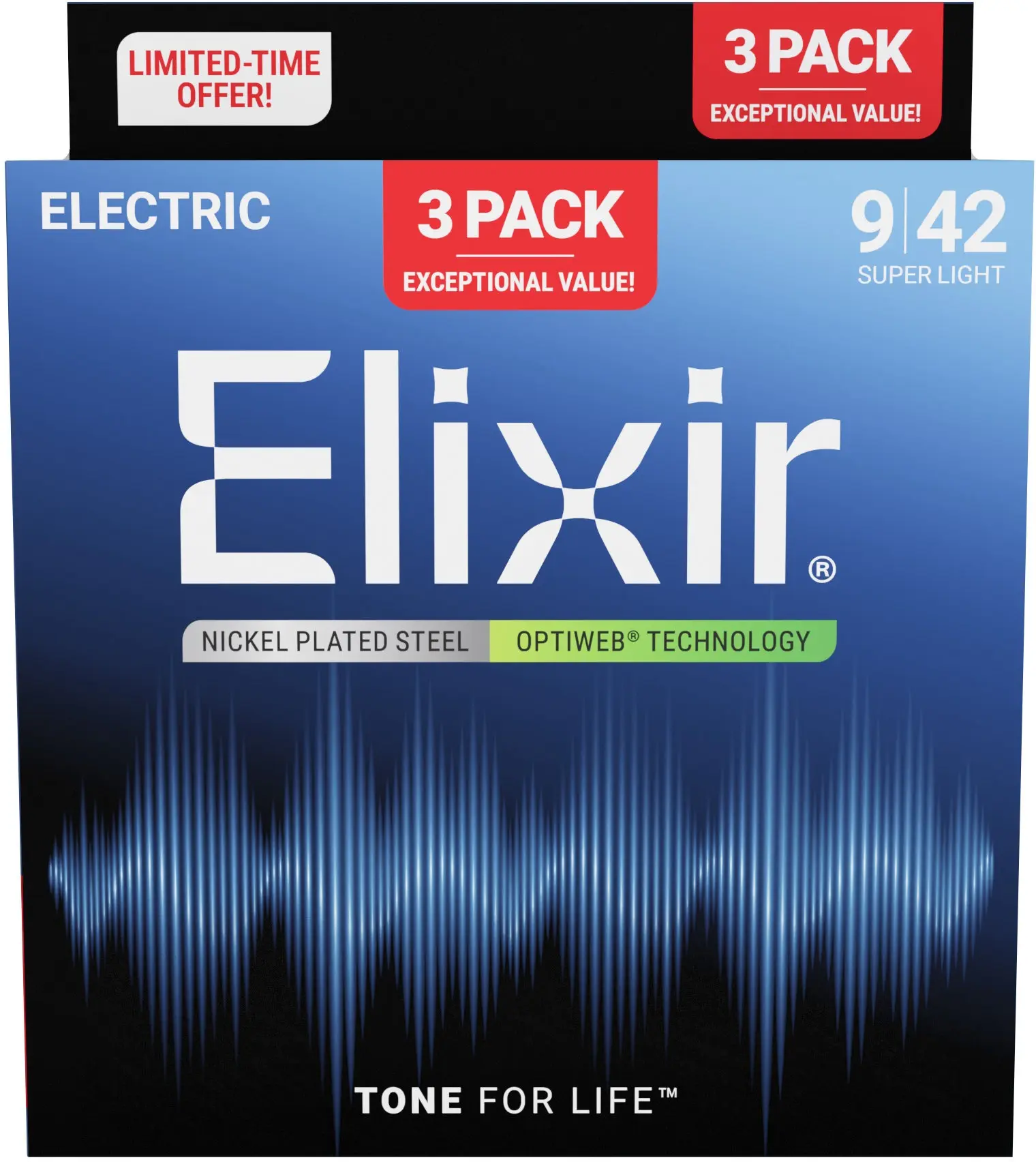 Elixir Optiweb Super Light 3-Pack