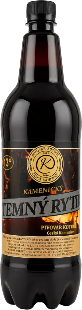 Pivovar Kotouč Pivo Pivovar Kotouč Kamenický TEMNÝ RYTÍŘ 13° 1,5l