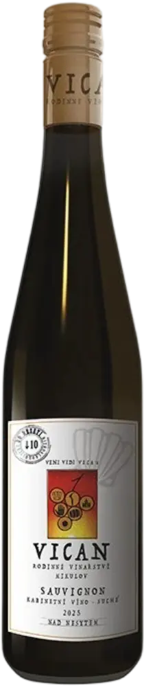 Vinařství Vican Vican Nízkoalkoholický Sauvignon Kabinetní 2025