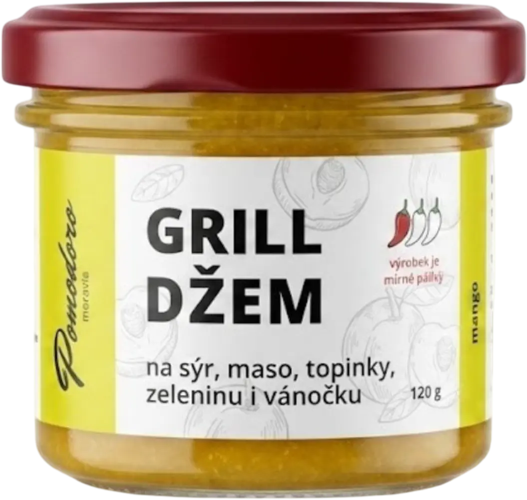 Pomodoro moravia Džem Grill mangový s habanero yellow 120g