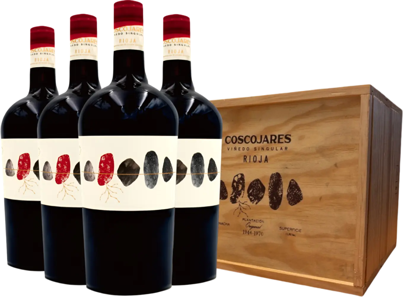 Azabache Azabache Garnacha Cascajares Rioja 2019 4x0,75l + Dárkové balení