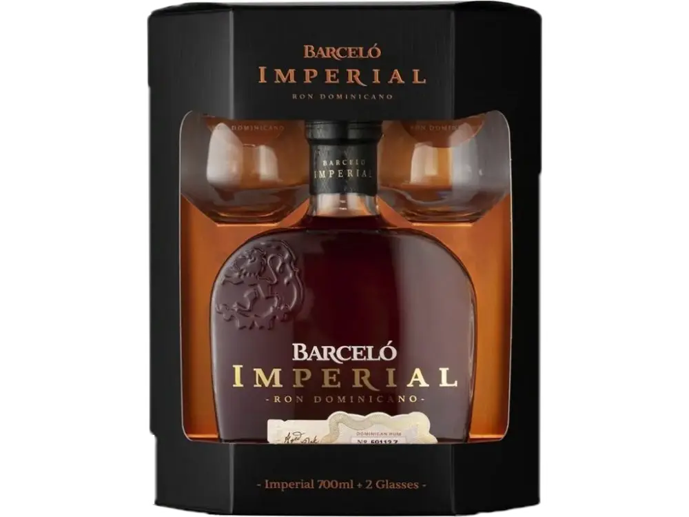 Ron Barceló Rum Barcelo Imperial 0,7l 38% + Dárkové balení se 2 skleničkami