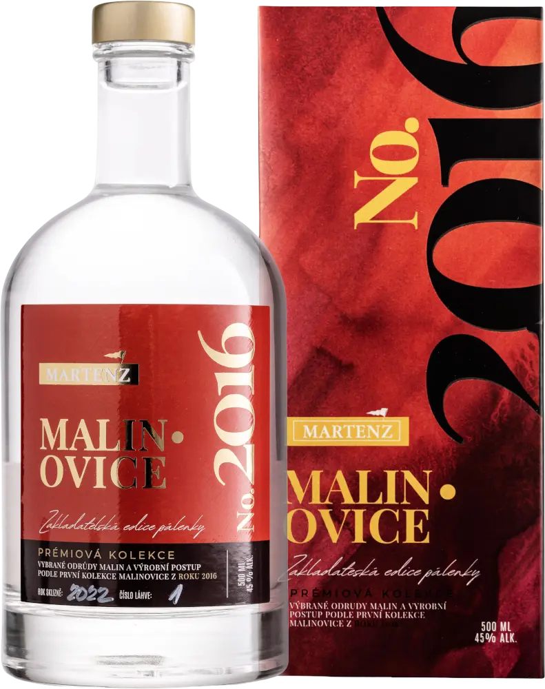Martenz Malinovice Martenz No.2016 0,5l 45% + Dárkové balení