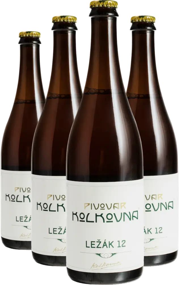 Pivovar Kolkovna Set Piv Kolkovna Ležák 12° 0,75l 3+1
