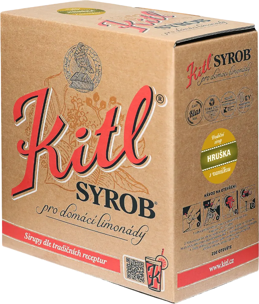 Kitl Kitl Syrob Hruška s vanilkou Bag in Box 5l