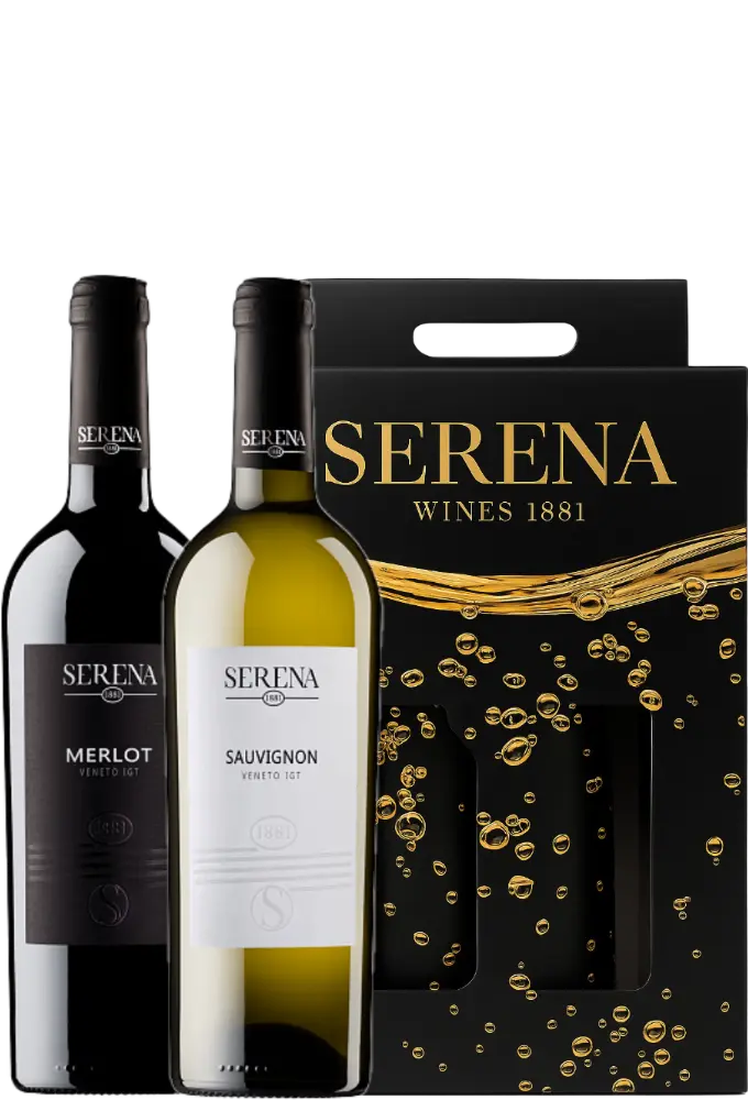 Serena Wines 1881 Set Serena Sauvignon a Merlot + Dárkové balení
